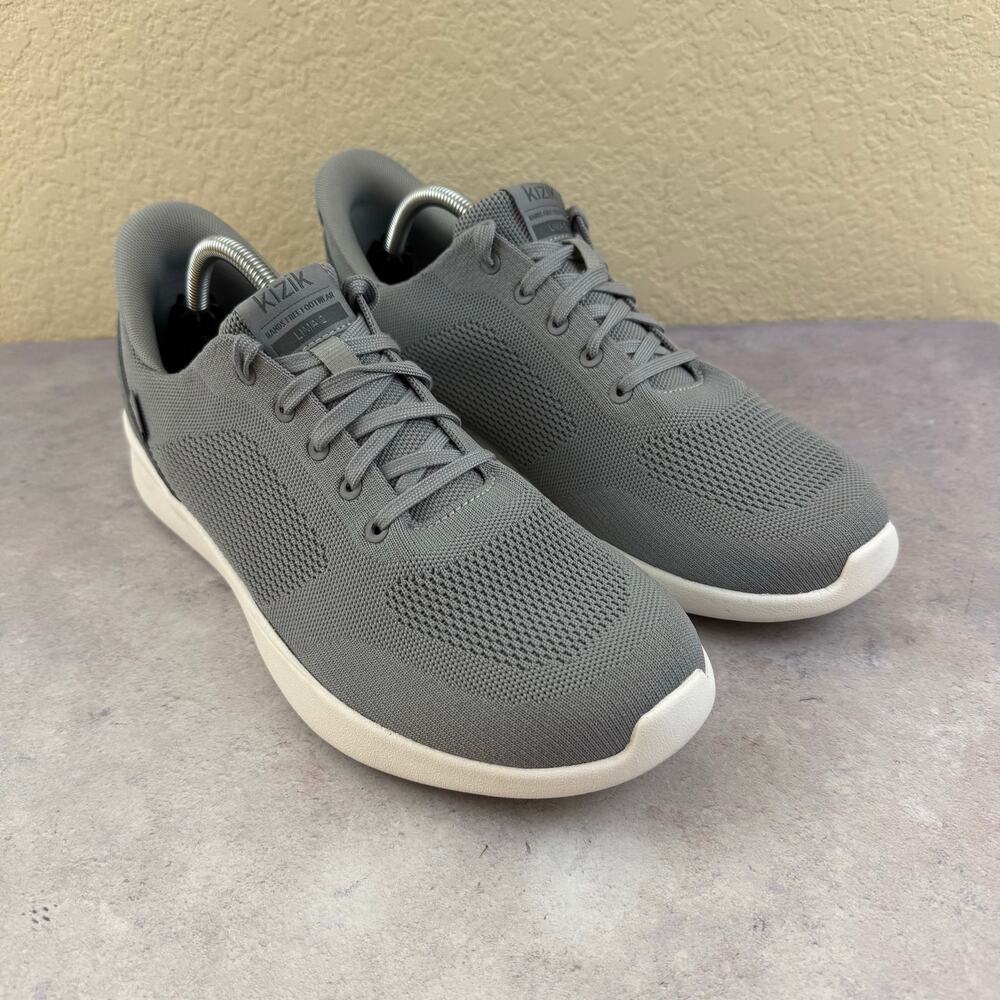 Kizik Mens Lima 2 Hands Free Sneakers Gray 10.5 Wide